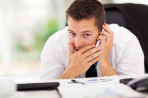 businessman taking a private call during working hour